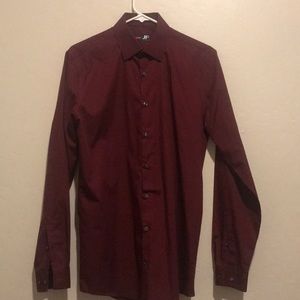 JF J.Ferrar Long Sleeve Dress Shirt